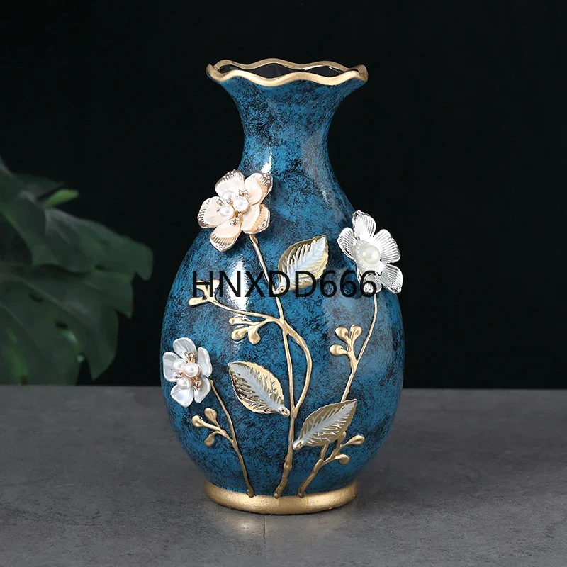 artificial flowers table decoration and accessories Northern europe Glass vase Decorative flower pots ceramic plant pot