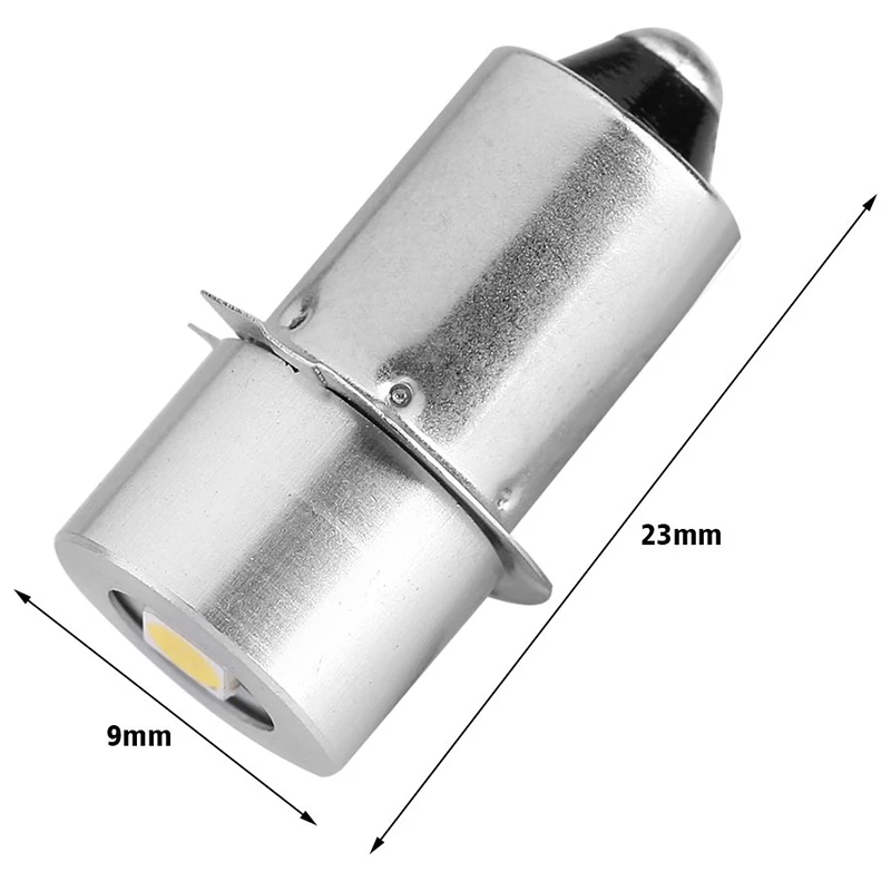 1W P13.5S Led Flashlight Bulb, 100~110LM 2700~7000K Replacement Bulb Torch Lamp Emergency Work Light(6V)