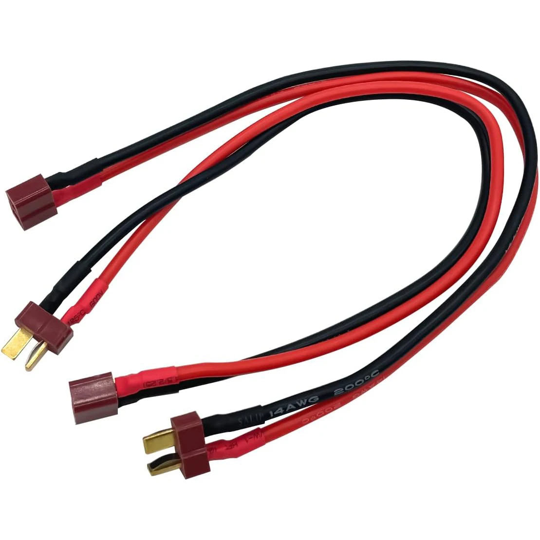 3PCS T Plug Extension Cable T Plug Male Connector to T Plug Female Connector Wire Adapter for RC Battery DIY Spare Part Remote