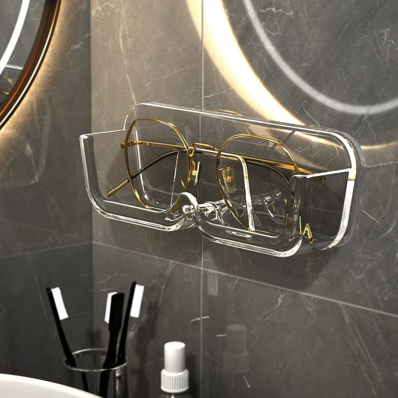 Wall-mounted Glasses Display Rack Storage Box Sunglasses Eyeglasses Storage Box Desktop Bathroom Bedroom Storage Rack