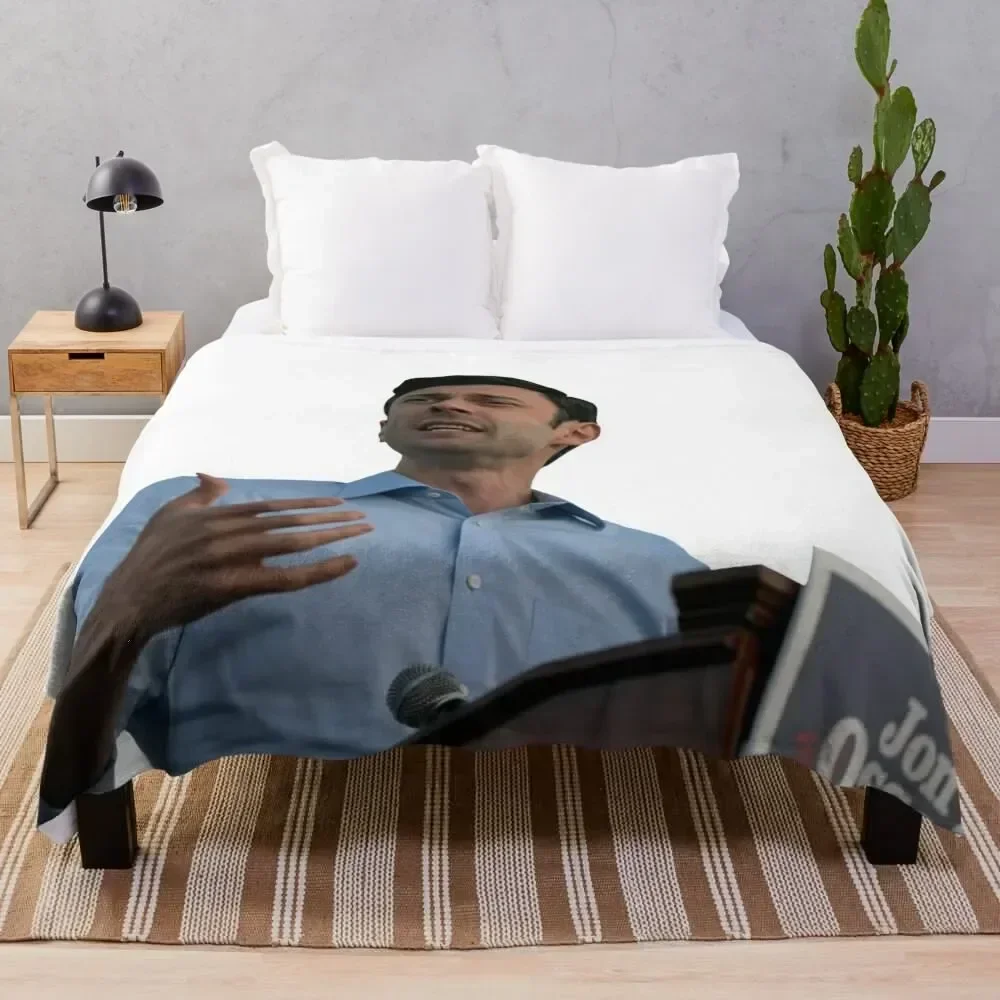 

Jon Ossoff Throw Blanket Lightweight Warm Blanket for Travel Camping