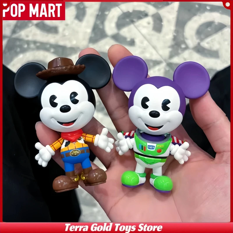 

POPMART Disney Mickey Remixed Mickey Meets Pixar Series Blind Box Guess Bag Original Toys Doll Cute Anime Figure Ornaments Gifts