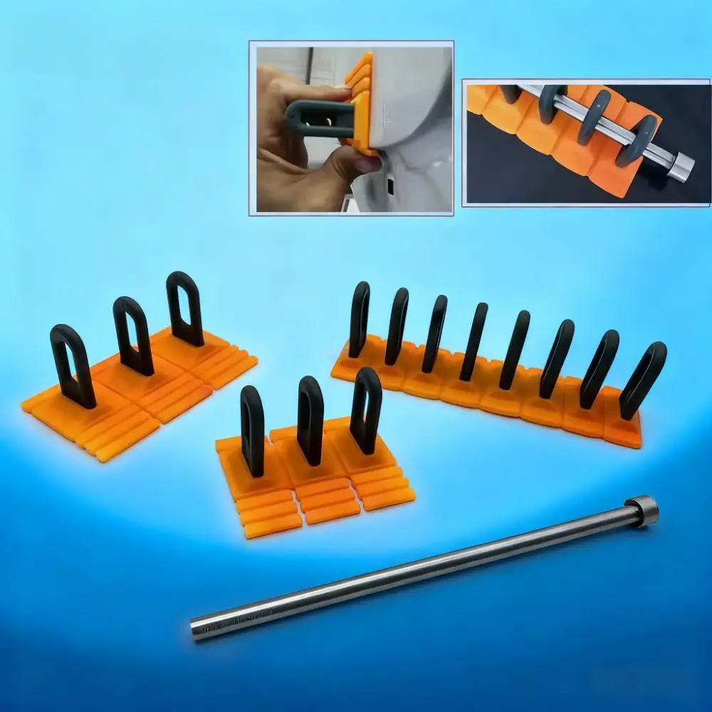 Nieuwe Verveloze Lijmtrekker Tabs Dent Auto Reparatie Tool Voertuig Uitdeuken Repareren Tool Set Oranje Dent Puller Kit