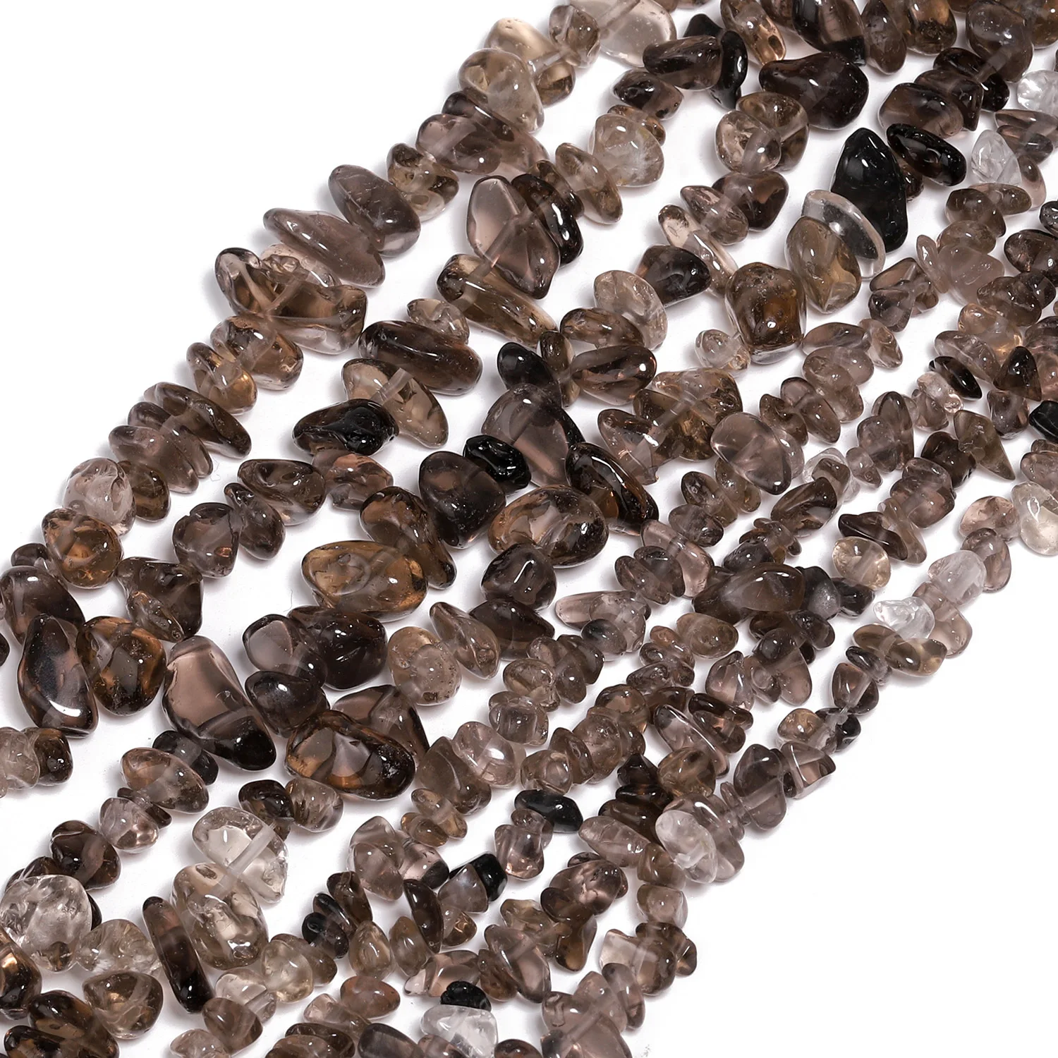 3-5mm 5-8mm Irregular Natural Stone Smoky Quartz Beads Gravel Loose Beads for Jewelry Making Supplies DIY Bracelets Accessories view 4