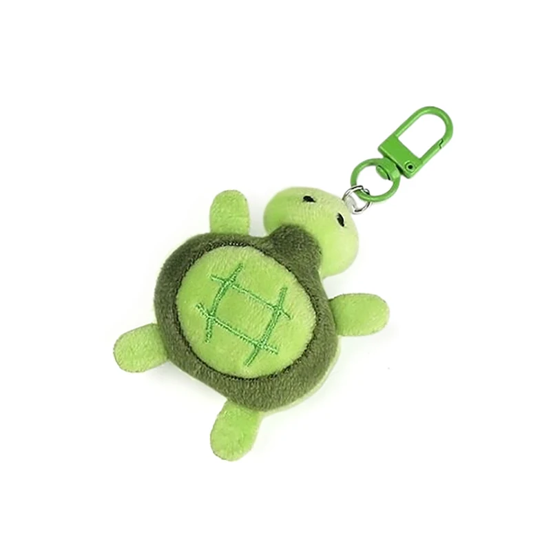 Cartoon Little Turtle Keyring Cute Plush Turtle Plush Doll Toy Keychain Pendant Backpack Charms Car Bag Decor Kids Birthday Gift