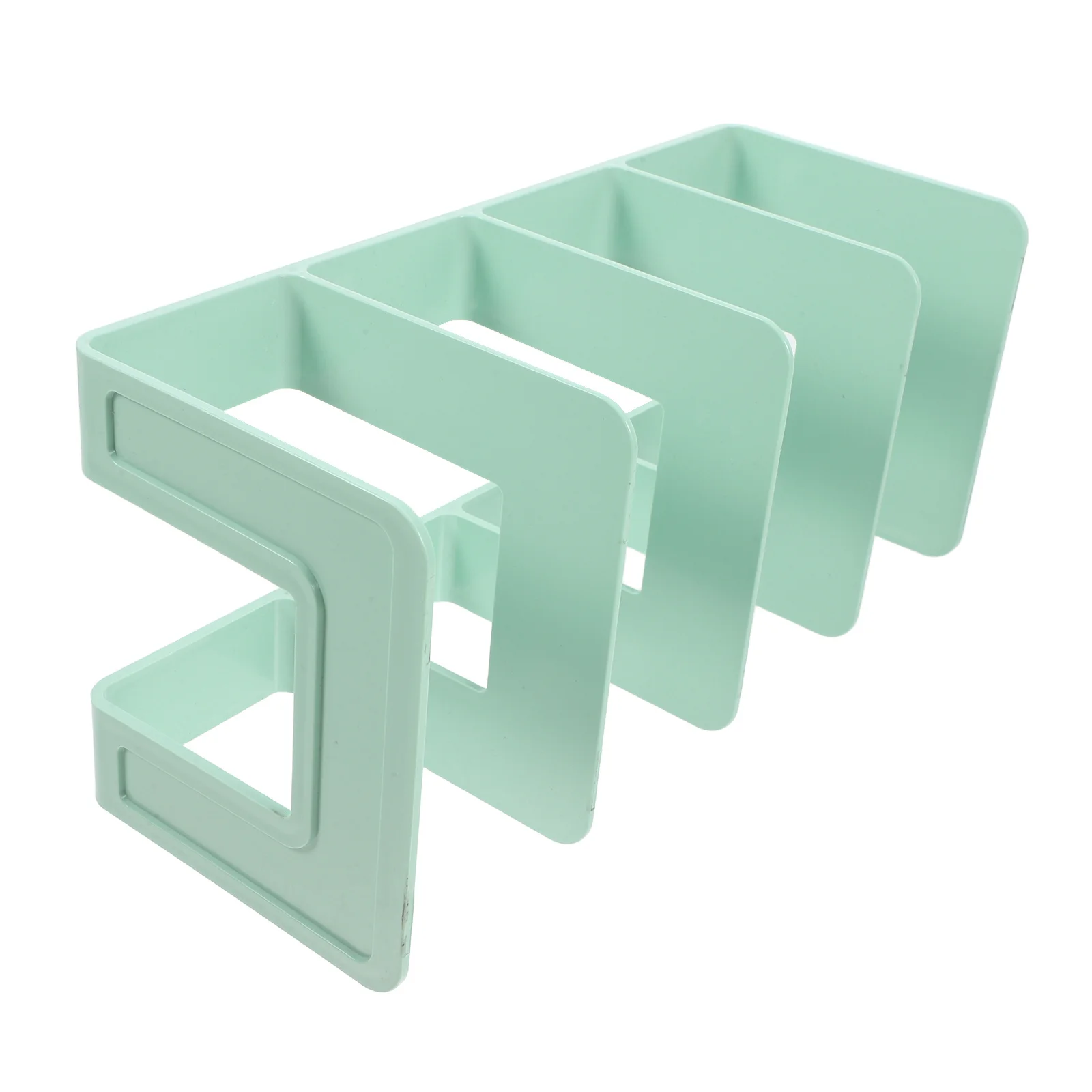 مقسم كتب ذو سعة كبيرة، تصميم متعدد الأقسام، زوايا مستديرة، لا يتطلب التجميع، منظم ملفات سطح المكتب، قوي