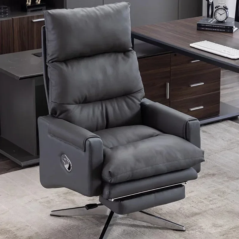 

Armchair Ergonomic Office Chairs Meeting Boss Modern Recliner Office Chair Swivel Adjustable Office Furniture Silla Oficina LLOC