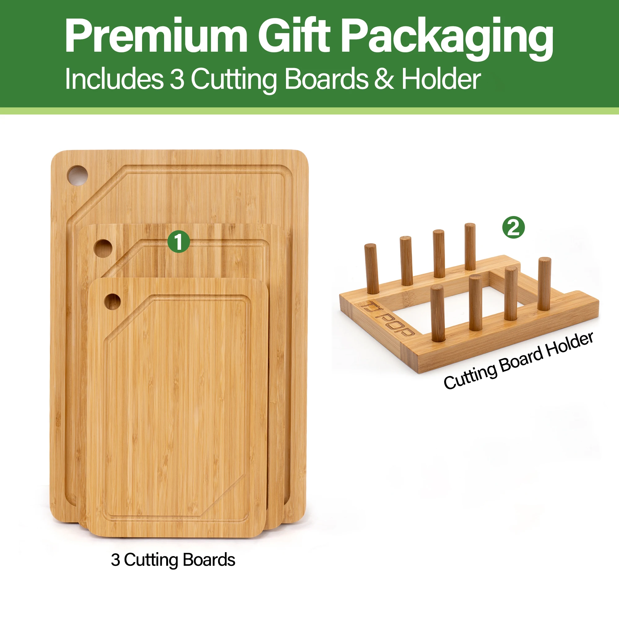 

Набор из трех бамбуковых разделочных досок для нарезки фруктов и овощей, тарелки для завтрака с канавками для сока и столами