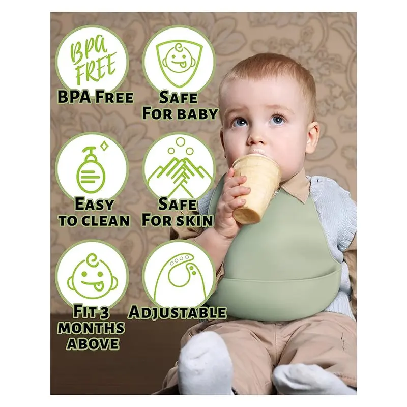 YSUN-Siliconen Baby Slabben Vo - Waterproof Baby Bibs Silicone recensie en prijs
