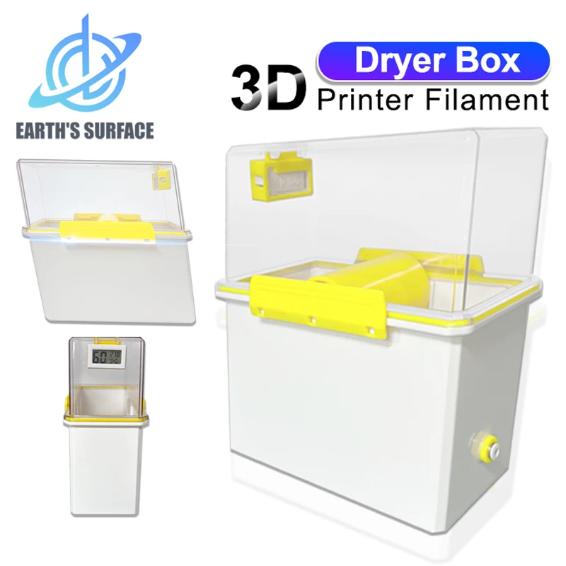High Quality 3D Printer Filament Dryer Box Airtight And Moisture-Resistant Real-Time Monitoring for Filament Sealed Storage Box