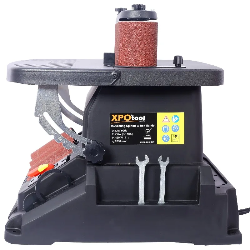 

Vertical Oscillating Spindle Sander & Belt Sander, 2 IN 1 Combination Woodworking Machine