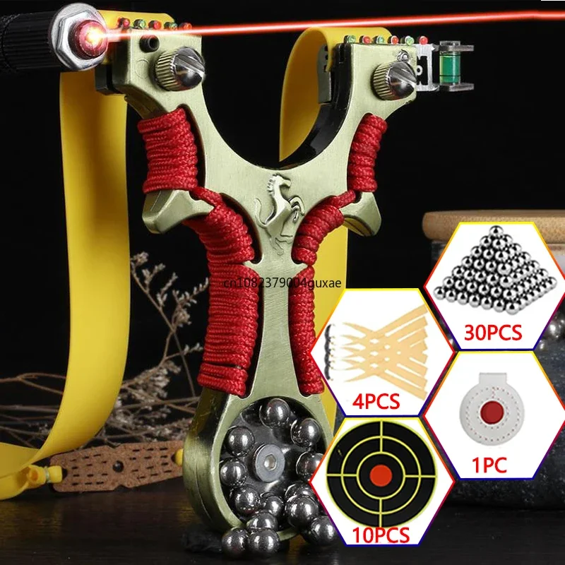 

Лазерная Рогатка с сильным магнитом, наборы рогатки с охотничьей резиновой лентой, аксессуары для стрельбы, соревнований, охоты, Tirachinas