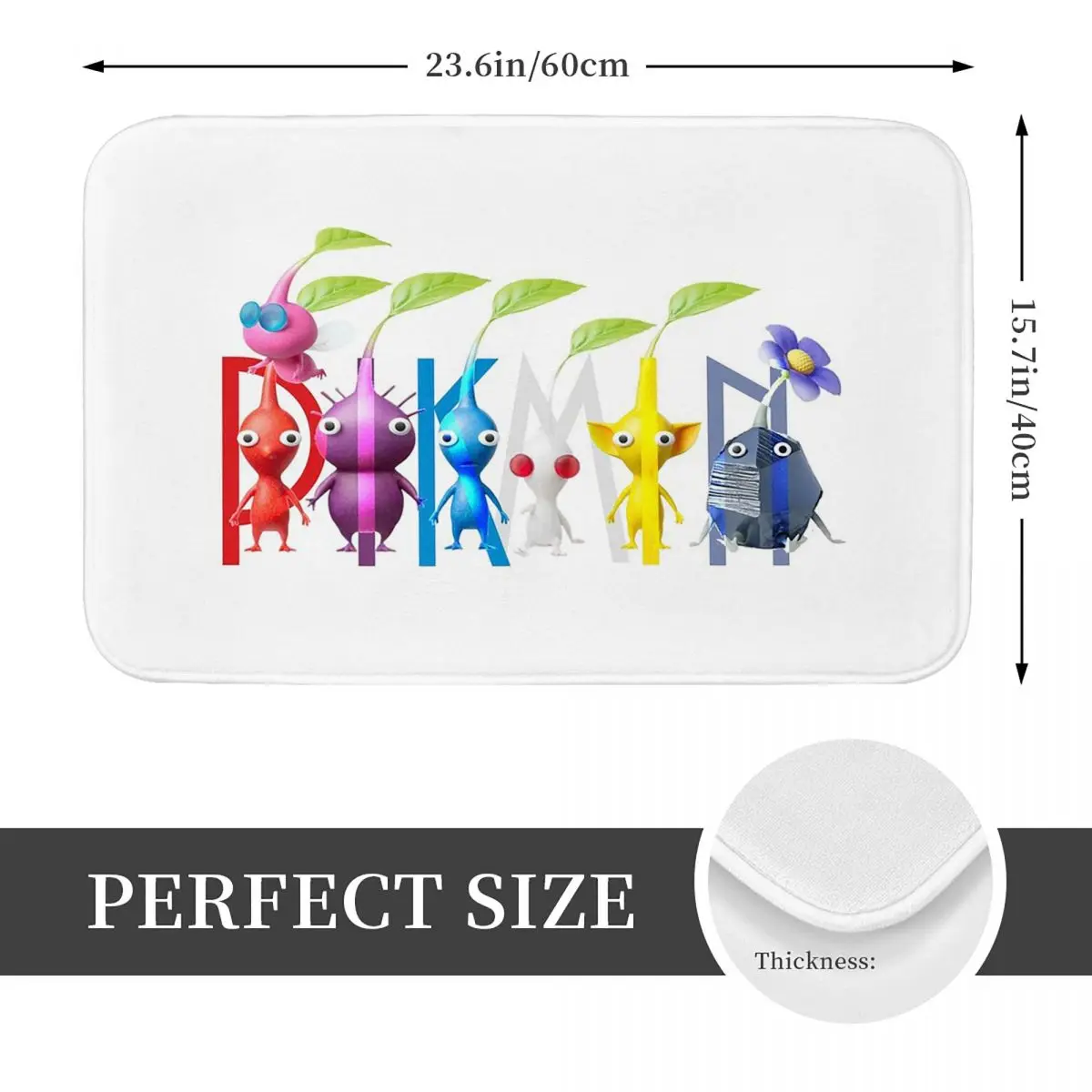 Pikmin Non-slip Doormat Floor Mat Water oil proof Carpet Rug for Kitchen Entrance Home Bedroom Footpad Mats