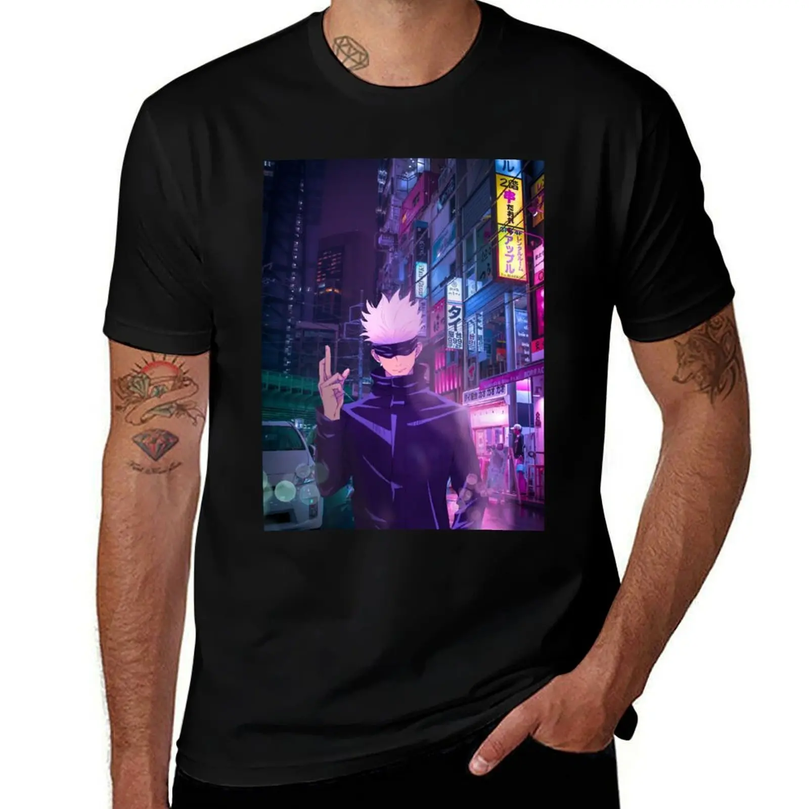 

Satoru gojo Japan street T-Shirt Water Resistant Casual T-Shirt