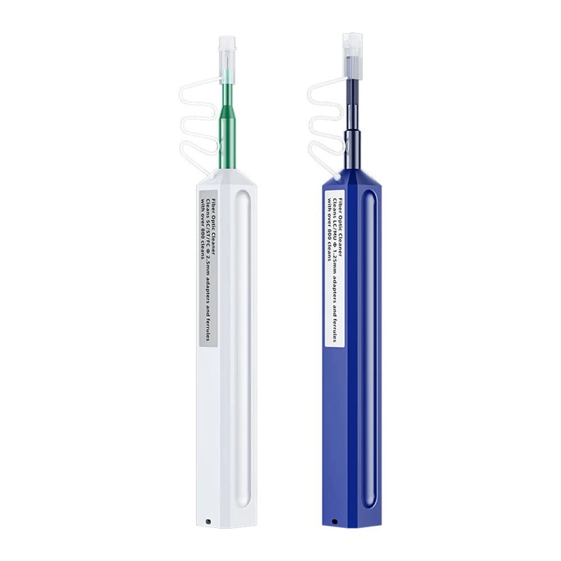 2PCS-Fiber-Optic-Cleaner-Pen-2.5Mm-For-LC-MU-1.25Mm-For-SC-FC-ST-Connector-Optical-Smart-Fiber-Optic-Cleaning-Pen-Tool