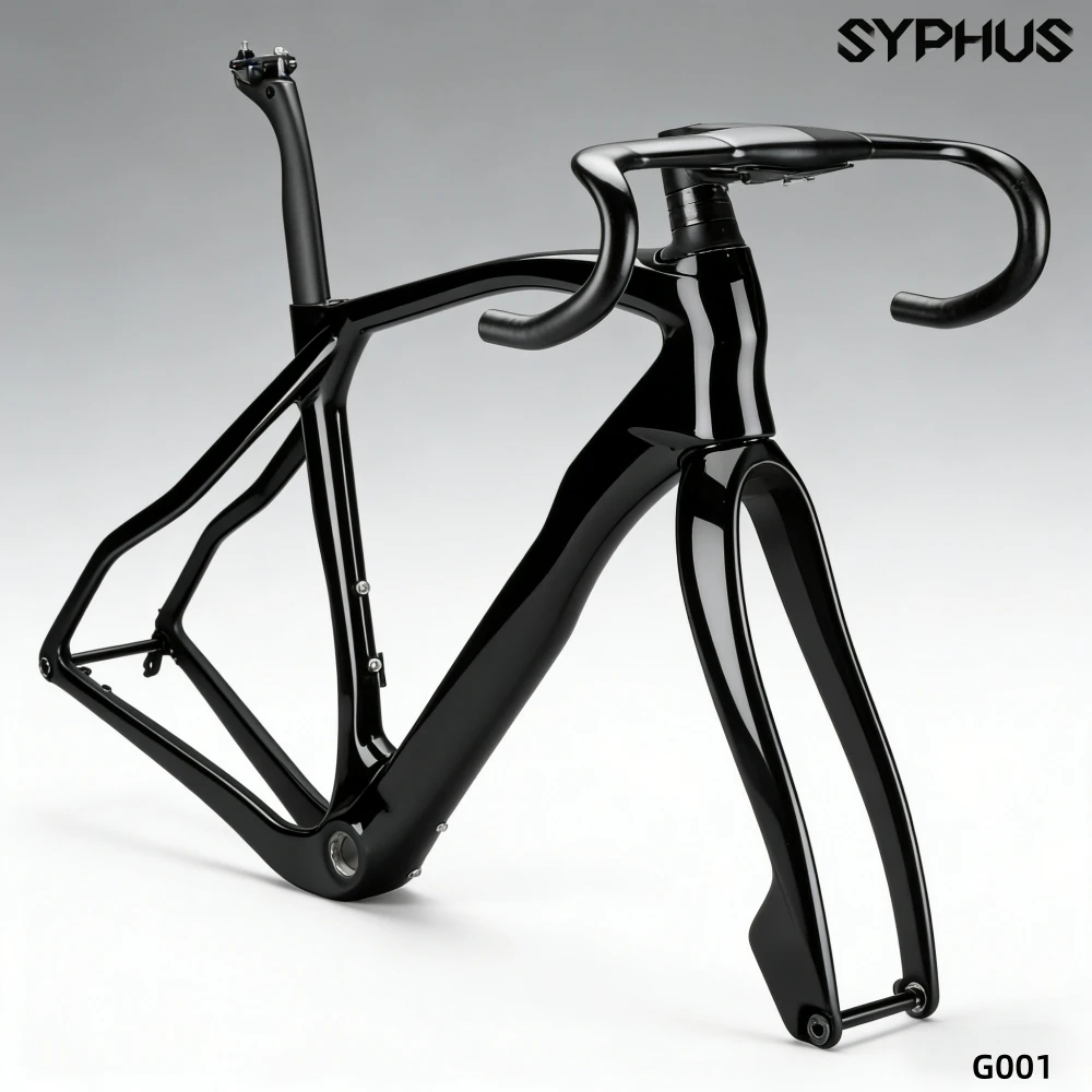 Syphus T1100 bicicleta de grava de carbono 700C freno de disco cuadro de bicicleta de carretera cuadro de grava de ciclocross de carretera bicicleta de carretera de grava