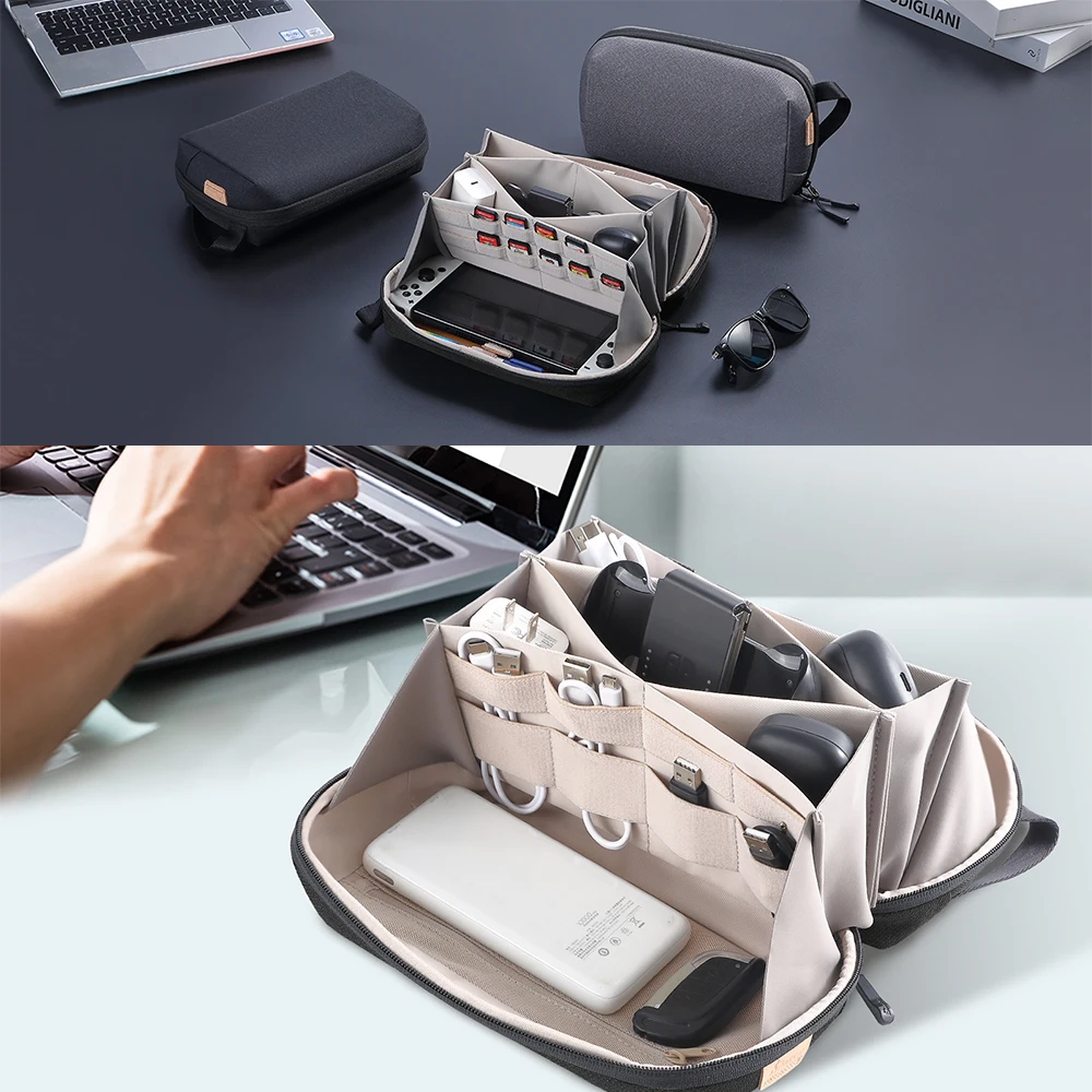 Travel Cable Organizer Cable Storage Bag Waterproof Digital Electronic Organizer Portable USB Data Line Charger Plug Storage Bag