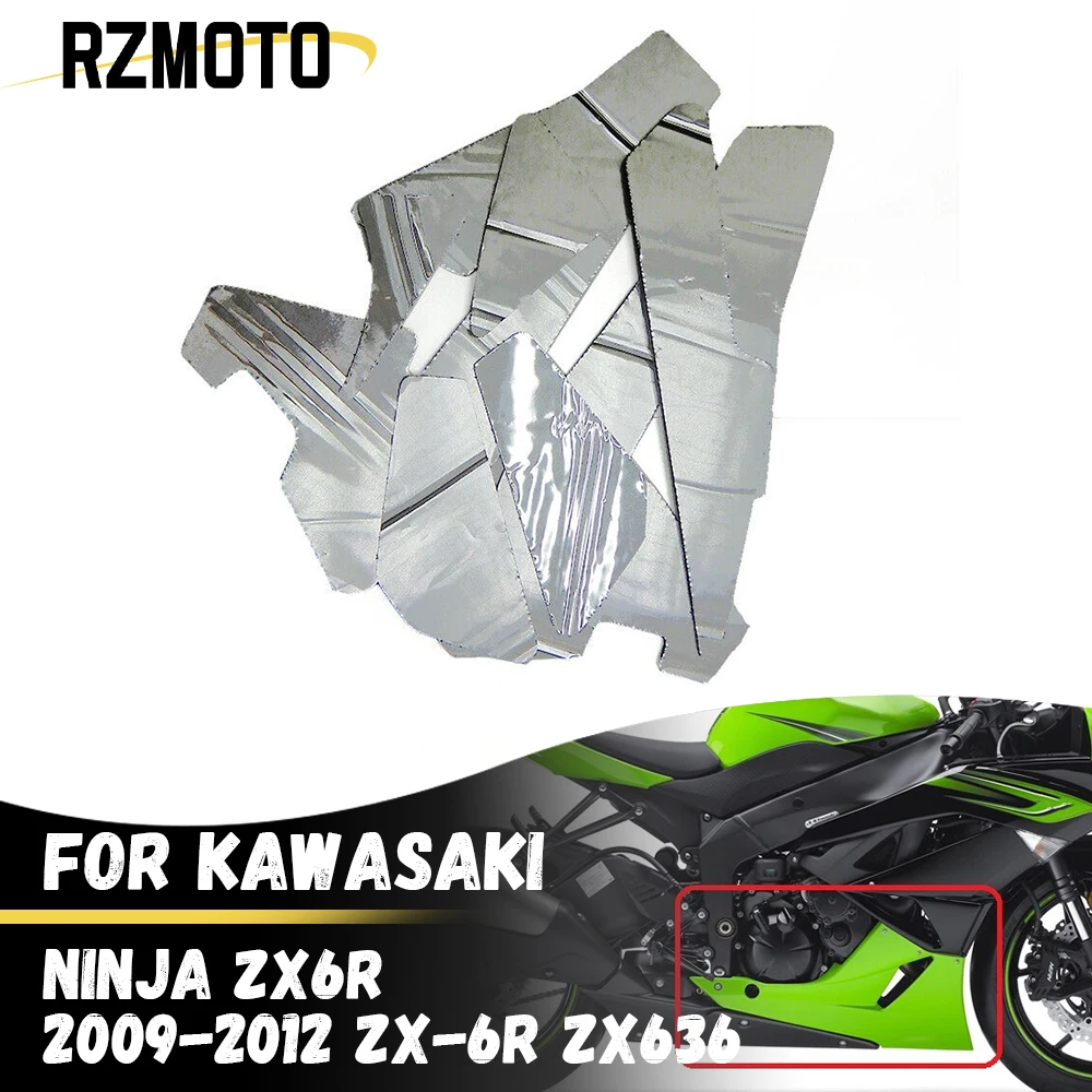 

Heat Shield Fairing Melting Protection Pre-Cut Insulation Sponge Fit For KAWASAKI NINJA ZX6R 2009-2012 ZX-6R ZX636