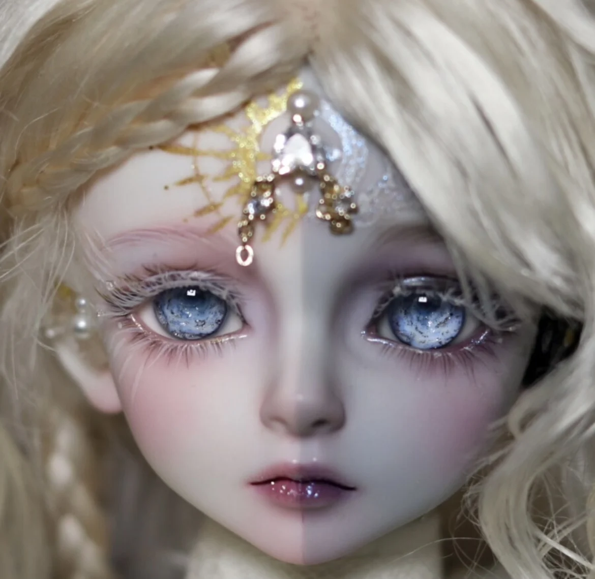Augen für Puppen „Blue Rose“ 12 mm 14 mm 16 mm BJD Puppenaugen 1 Paar