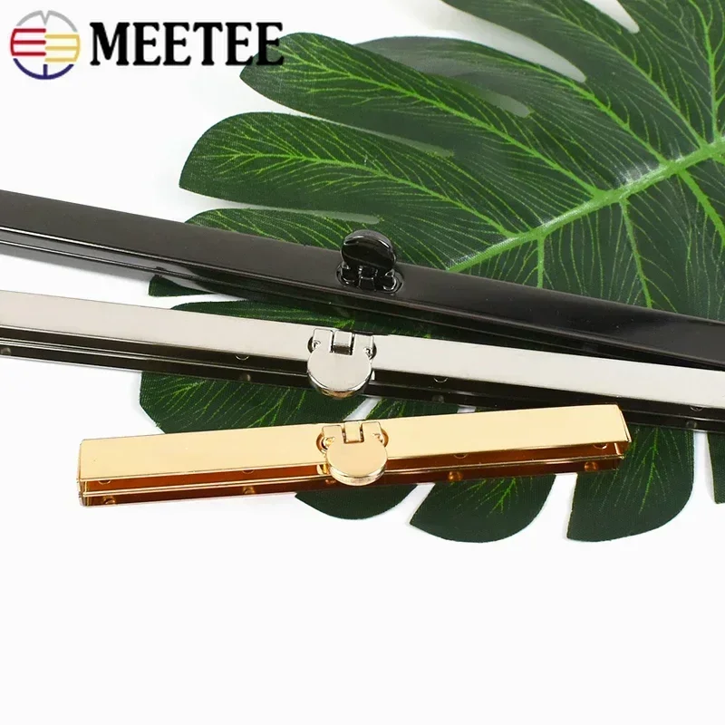 5Pcs Meetee 11.5/19cm Purse Frame Handle Metal Clasps for Wallet Making Women Clutch Kiss Clasp Lock DIY Bags Accessories