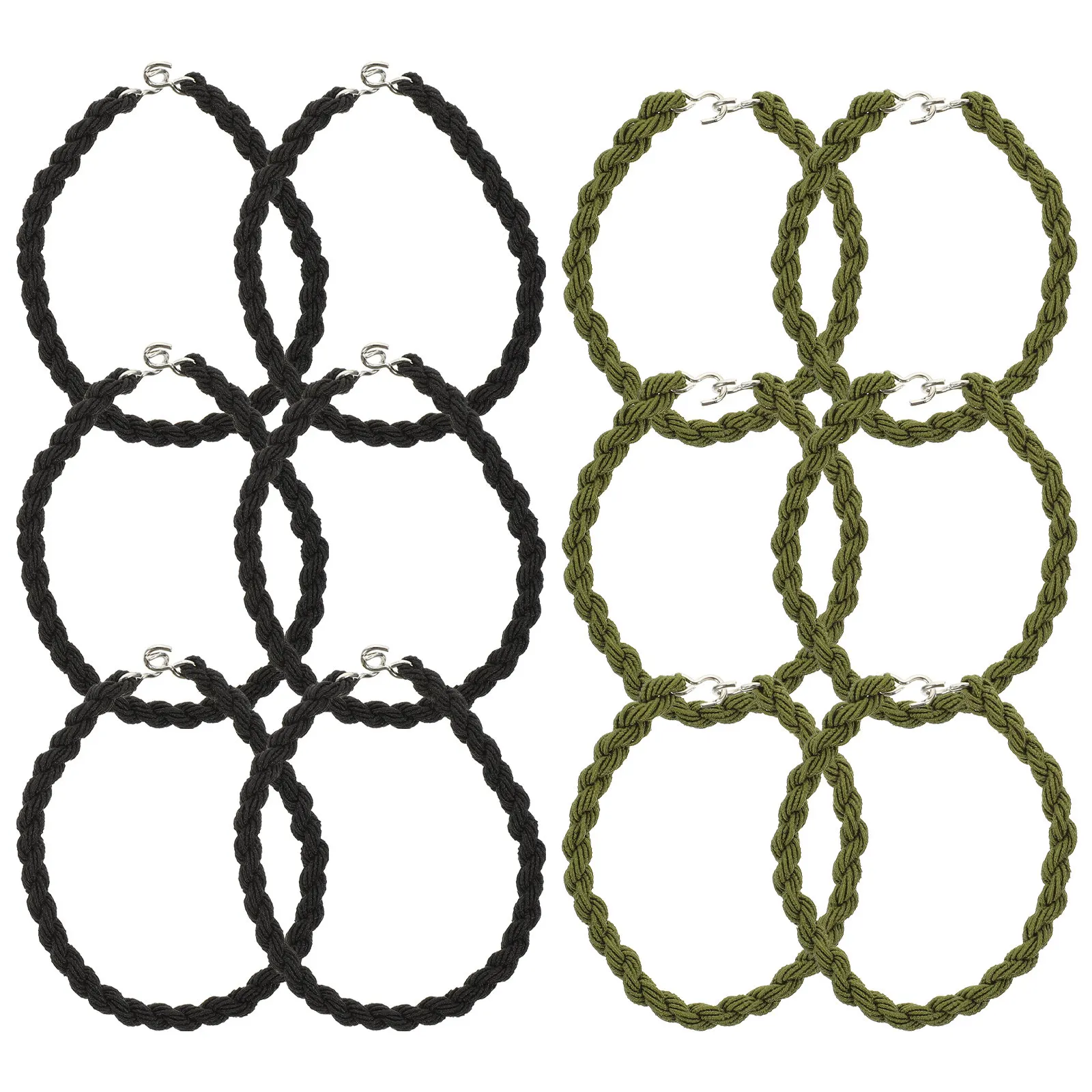 

12Pcs Blousing Straps Professional Multi-Function Elastic Trouser Leg Ties Outdoor Hiking Camping Supplies Reusable Elastic