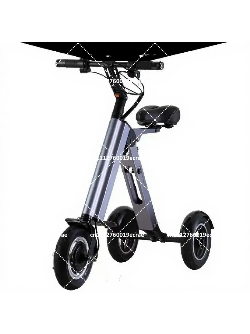 Portable Folding Electric Tricycle for Elderly Commuting, Lightweight Riding Bike for Adults