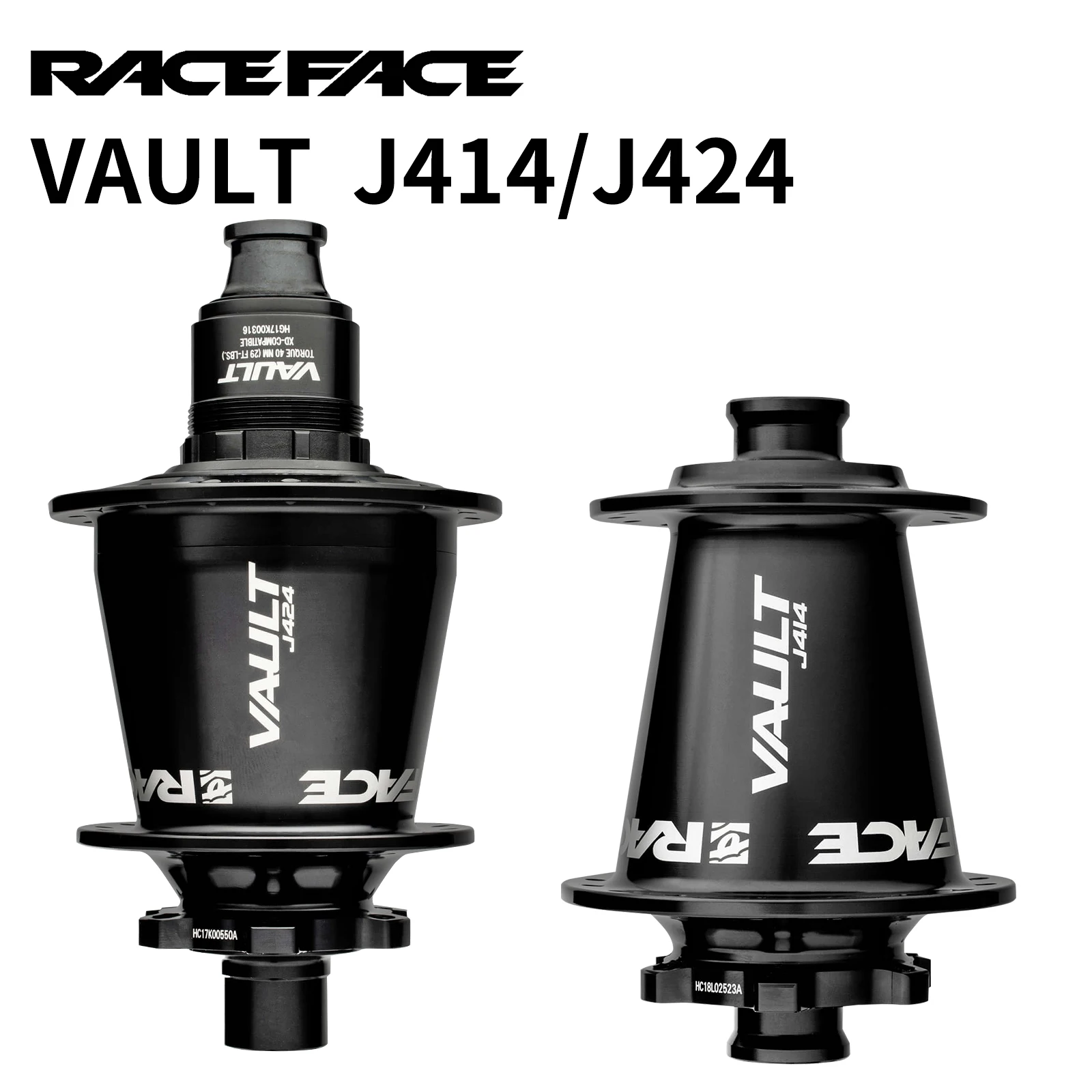 

RACEFACE Vault J-Bend Hub - 32H J414/J424 Hubs 15x110 12x148 32H xD Freehub 6-Bolt 60T F/R Set