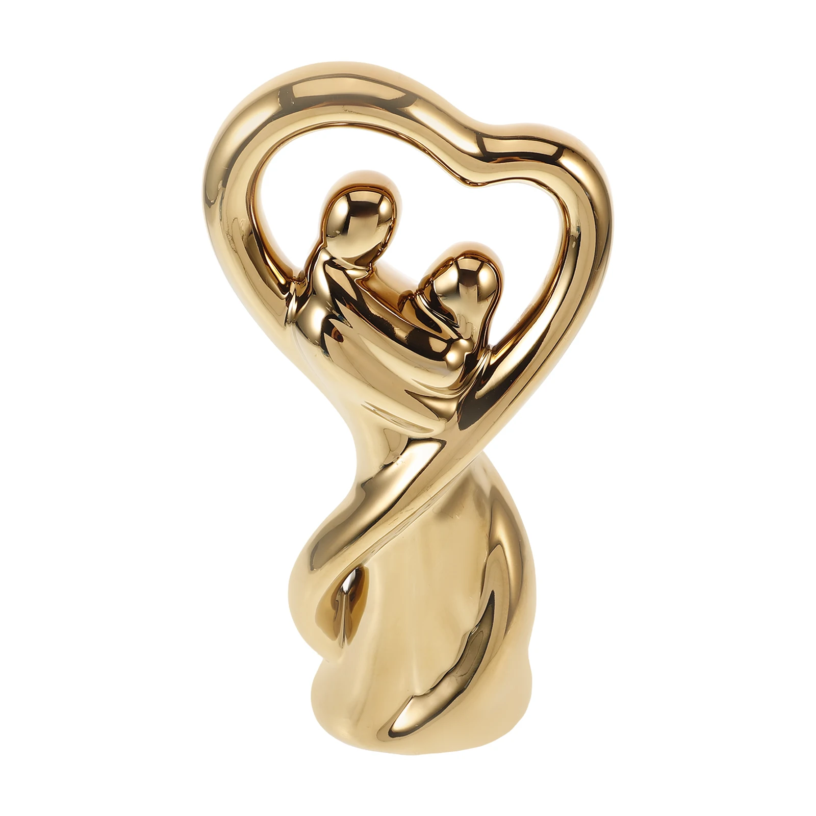 

1Pcs Embracing Couple Sculpture Gold Resin Lover Figurine Home Decor Minimalist Love Statue