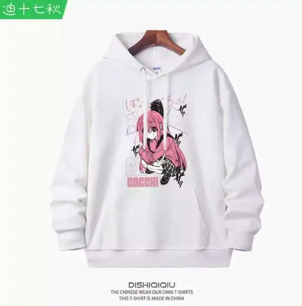 

Anime BOCCHI THE ROCK Gotoh Hitori Hooded Hoodie Cosplay Autumn Winter Men Women Coat Loose Jacket Tops anime