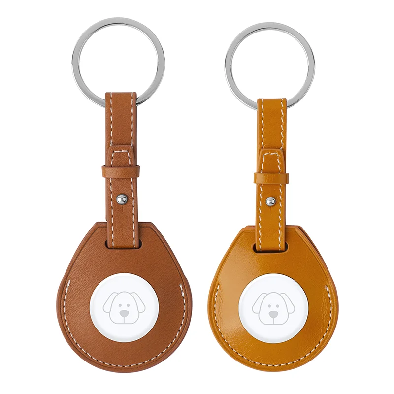 

Чехол Vothoon из искусственной кожи для Apple Airtag, защитный чехол для устройства Pet Locator Tracker, брелок для ключей от потерянного устройства