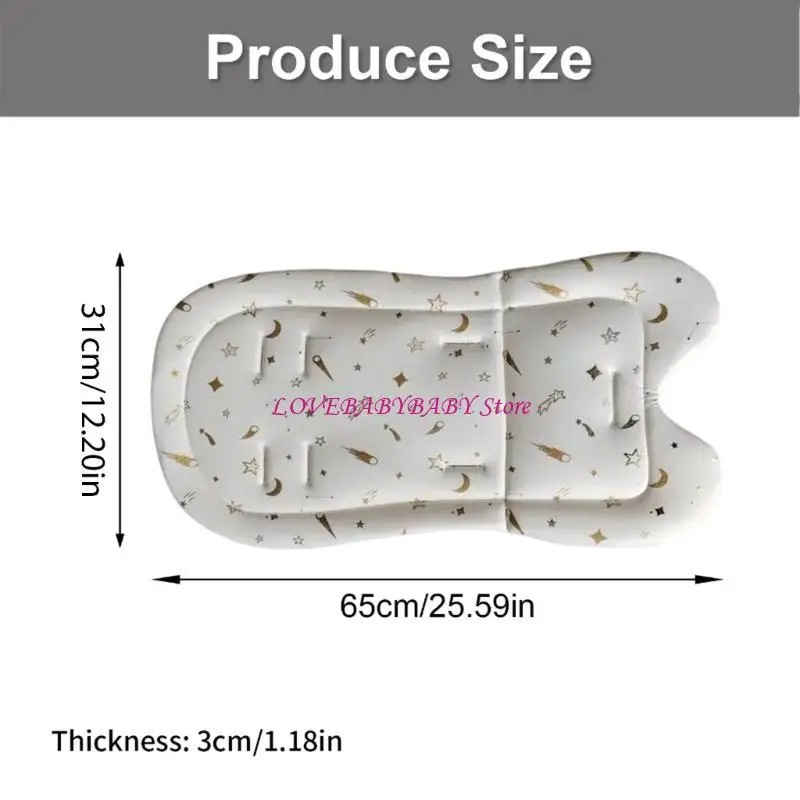Baby Strollers Cushions Pad Infant Carriage Pad สำหรับขี่ม้านั่งยาวรองรับ 4xbc