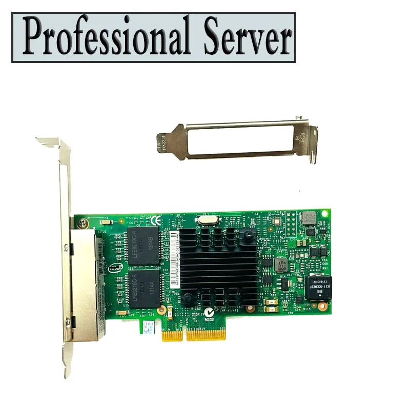 محول إيثرنت PCIe x4 ، بطاقة منافذ رباعية الشبكة نيك ، I350-T4V2 ، i350-T4 OEM