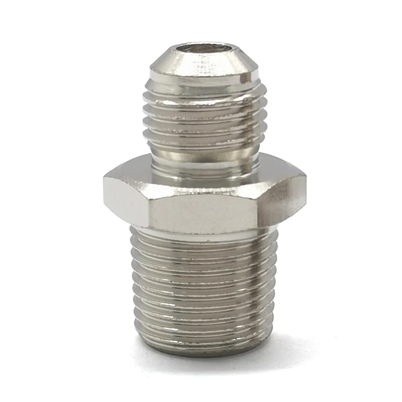 

Straight Steel silver 6AN Male Flare 3/8NPT Pipe Fitting Adapter for Oil Cooling Adapter