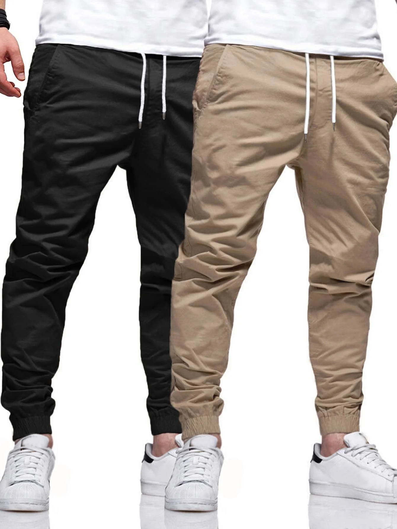 Manfinity Homme Men's Drawstring Pocket Daily Casual Outdoor Jogger Pants, For Fall