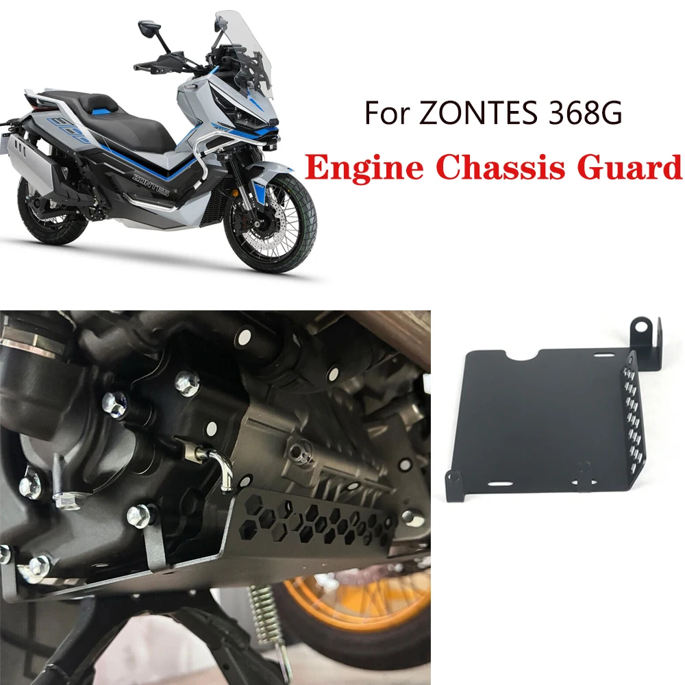 

NEW Lower Skid Plate Engine Chassis Guard Protector Cover Black For ZONTES 368G 368 G Motorcycle Accessories
