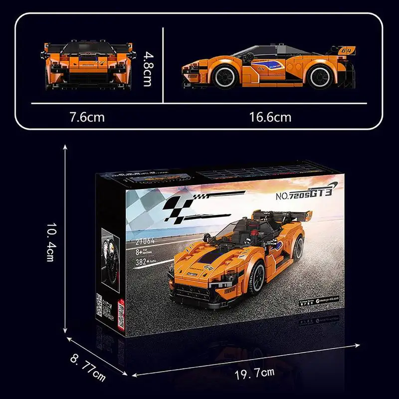 

Mould King MOC Roadster Sports Car Building Kit - Mini Model with Display Box, Simulation Vehicle Toy for Creative Kids Gifts