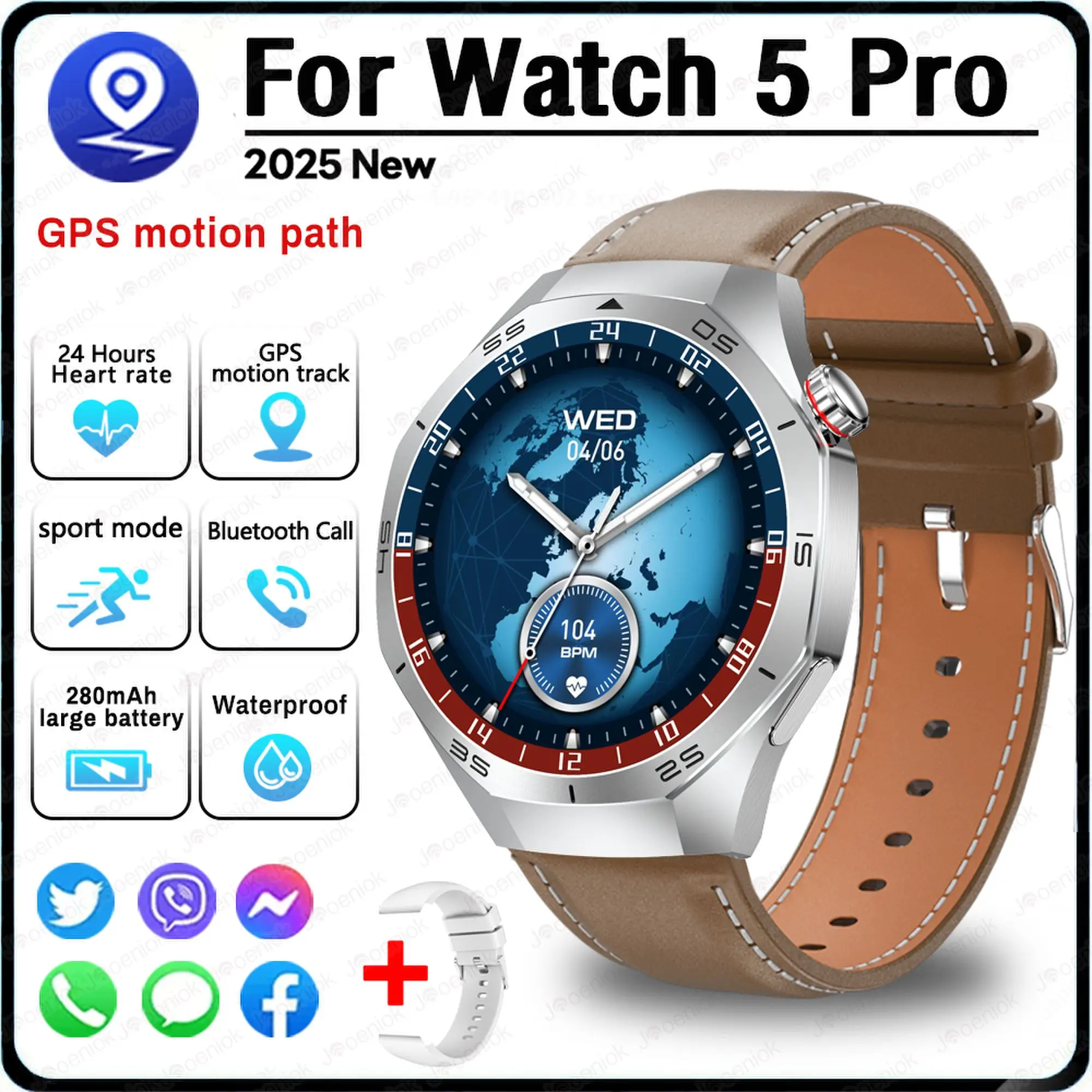 Smart Watch with HD GPS and Bluetooth Call