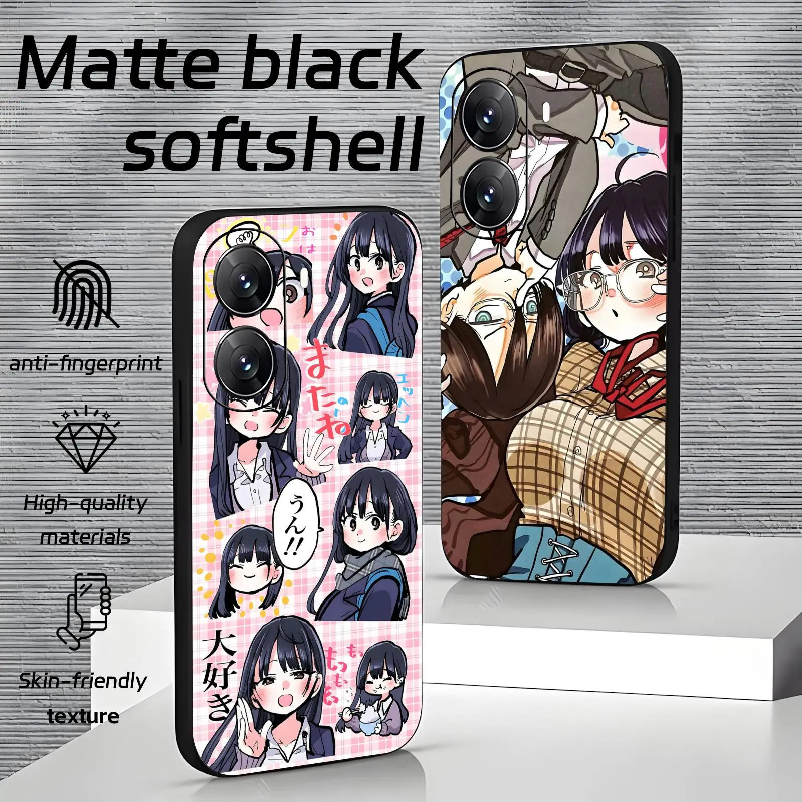anime The Dangers in My Heart  Phone Case For Xiaomi POCO M7 M6 M5 X8 X7 X6 F8 F7 F6 Pro 5G Soft black Shockproof Cover