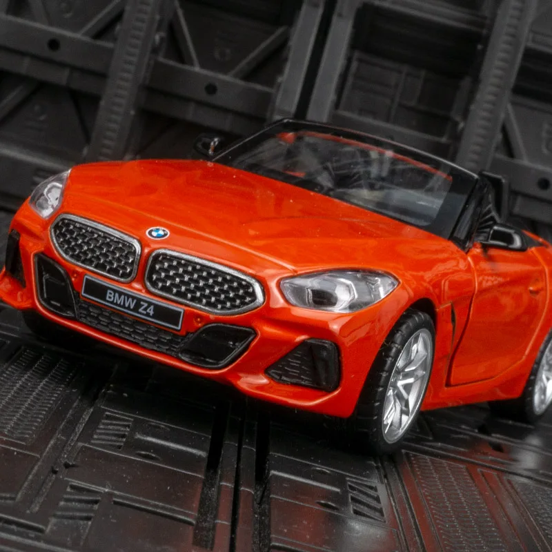 1:30 BMW Z4 M40i modelo de carro conversível acústico-óptico infantil puxar para trás brinquedo liga modelo de carro decoração presente fino acabamento