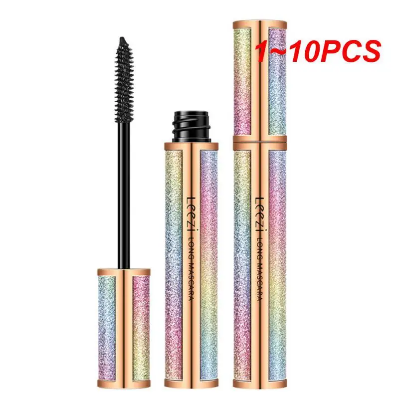 

1~10PCS Leezi Starry Sky 4D Silk Fiber Mascara Waterproof Rimel Maquiagem Long Thick Curling Lashes Mascara Eyelash Extension