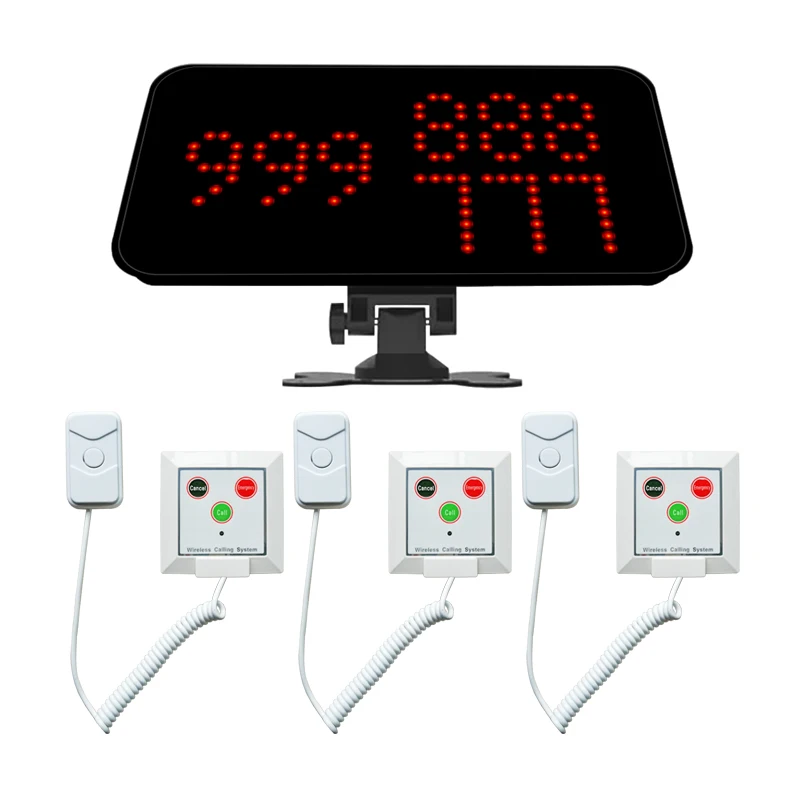 MSElectronic Service Nurse Call Pull Cord Sos Button for Calling Admin When in Emergency 1 Host Monitoring 15 Patient Bed Buzzer
