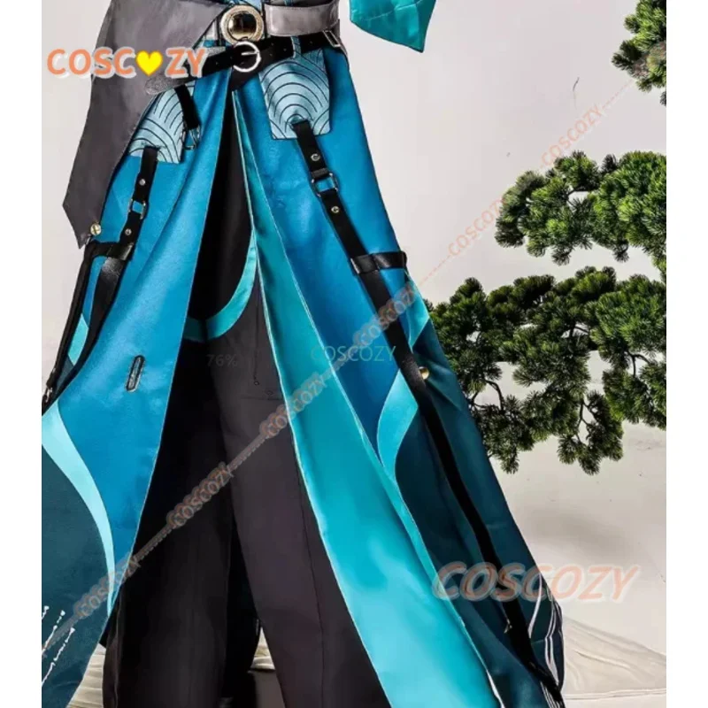 qq681사전 판매 Wuthering Waves Jiyan 코스프레 의상 컨벤션 이벤트 할로윈 파티를 위한 긴 녹색 가발 게임 의상