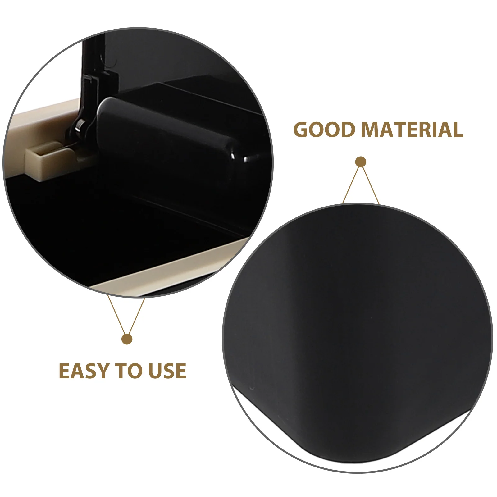 

Plastic Trash Can with Lid Lidded Garbage Bin Simple Fashion Design Household Kitchen Bathroom Bedroom Office Waste Bin