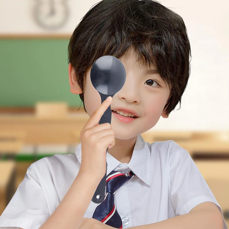 1 قطعة العين Occluder المهنية متجمد شفافة/أسود يده أداة قياس البصر العين Occluder كتلة لوحة لاختبار الرؤية