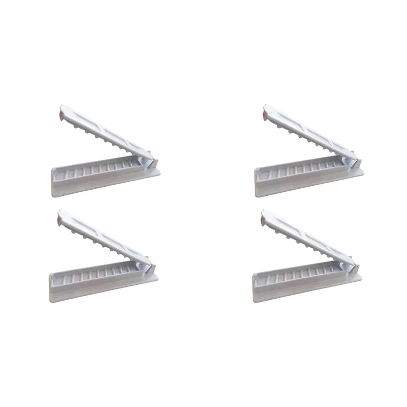 A98E-4Pcs صانع كباب آلة سيخ اللحوم للشواء قابلة لإعادة الاستخدام لصانع ضغط كباب الشواء لملحقات شواية المطبخ، أبيض