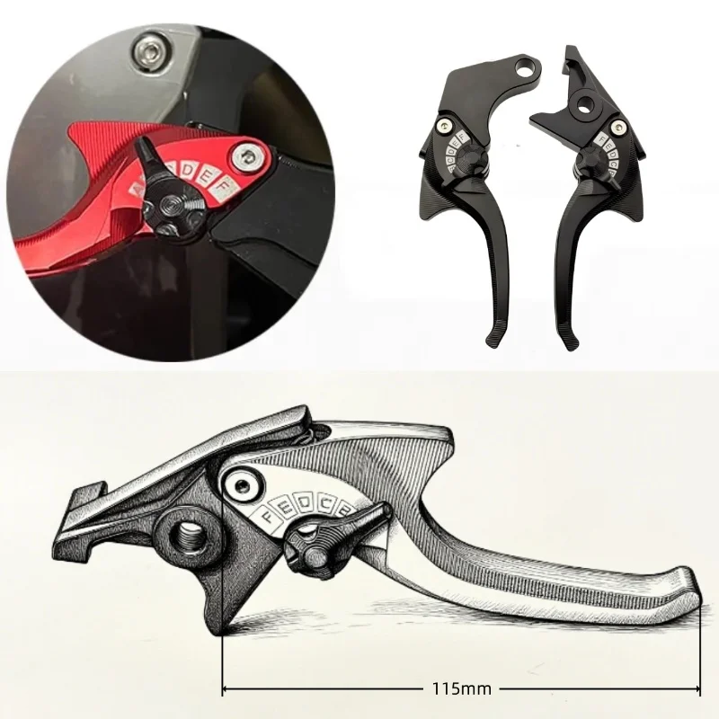 

New CNC brake handle For VOGE 525 625 DSX DS625X DS525X 500R 500DS 650DS 525DSX 625DSX Handle clutch short brake lever