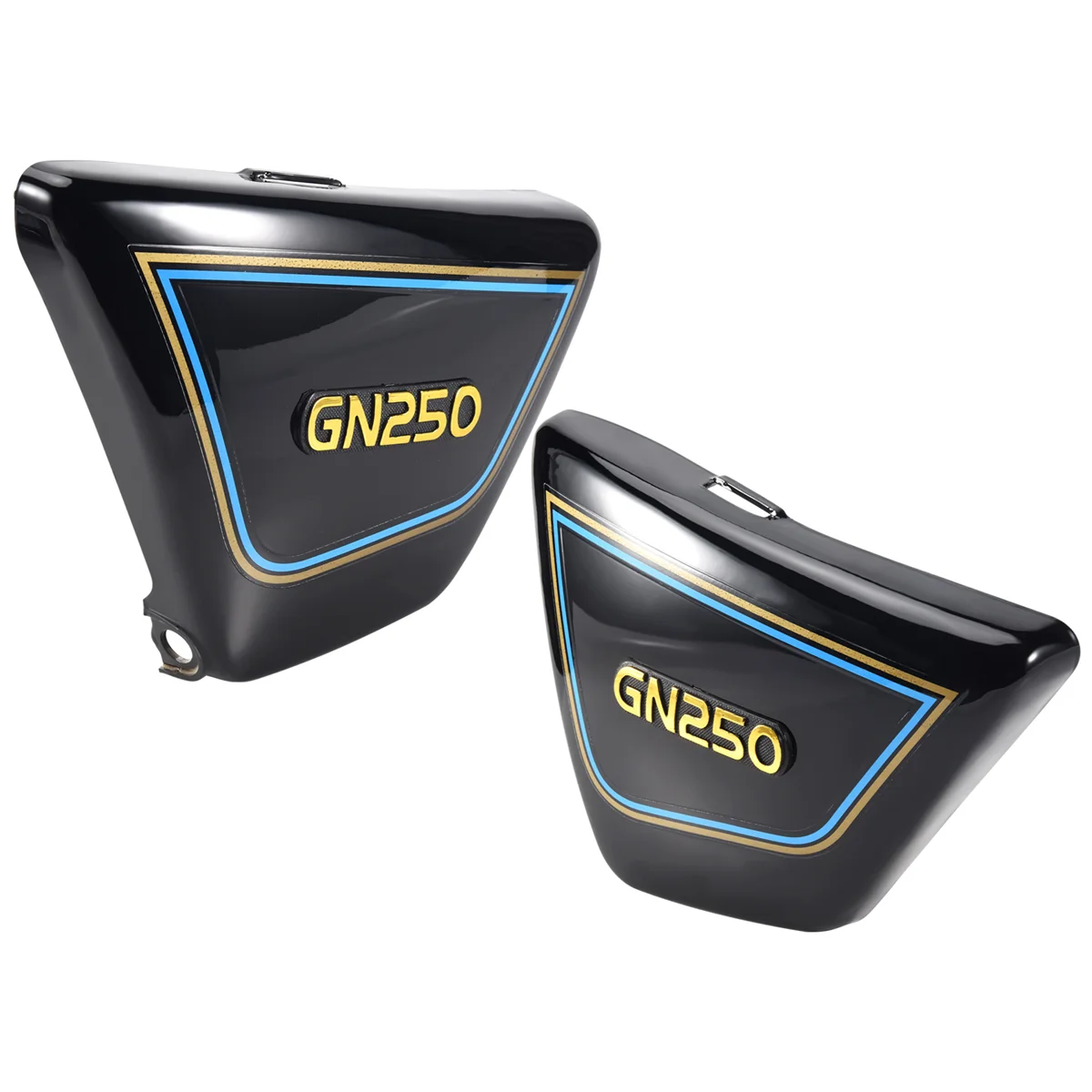 1 Pair Right & Left Frame Side Covers Panels For Suzuki Motorcycle Parts Gn 250 Gn250 Gn250 Motorcycle Parts Black