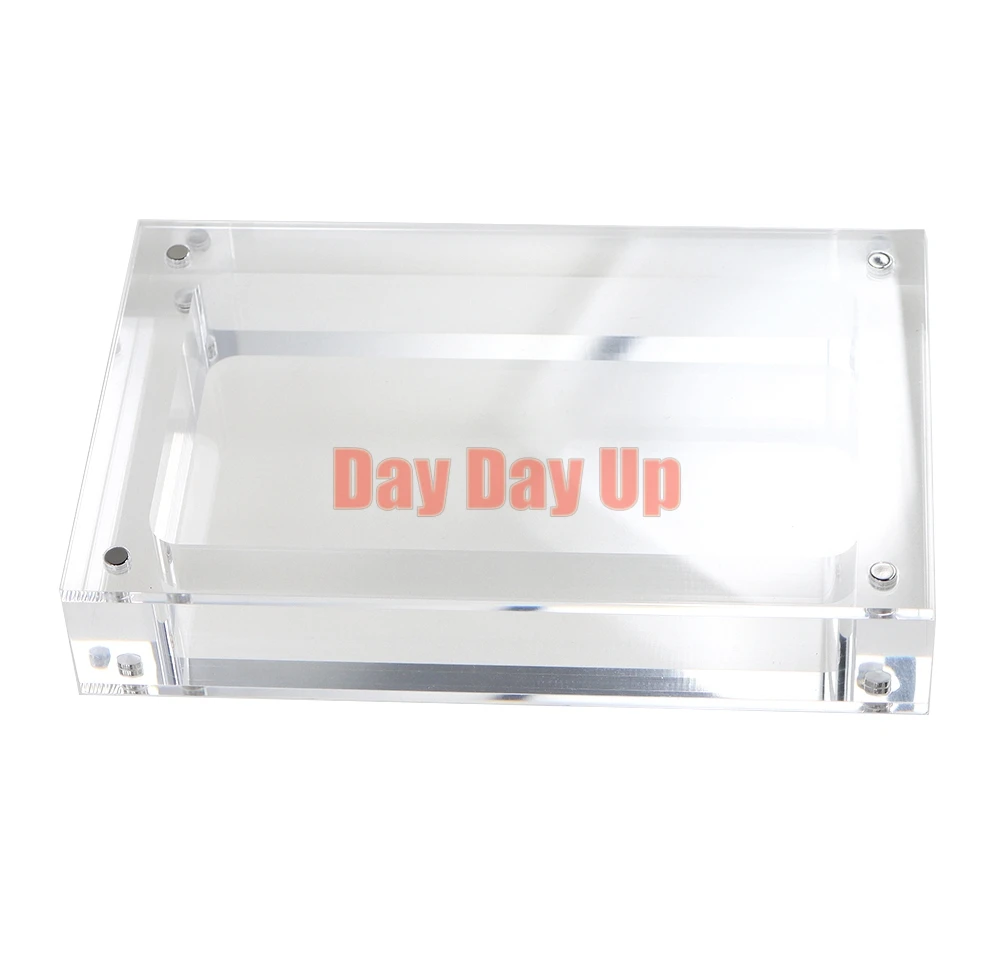 6PCS For NDSL Clear Transparent Storage Magnetic Acrylic box For NDSL Game Console Cover Shell Box Display Stand