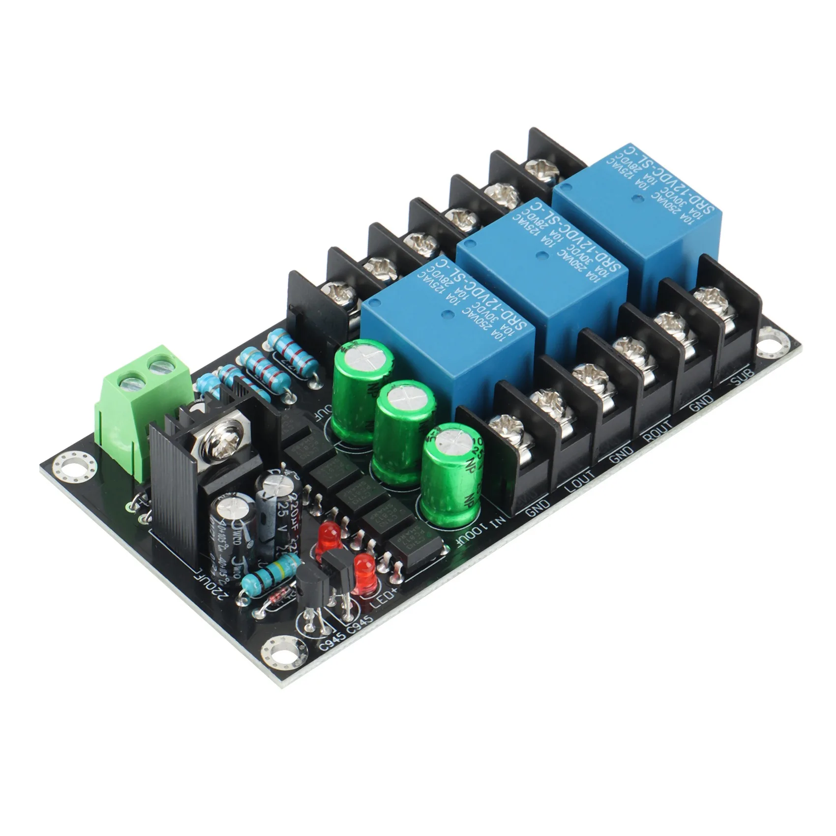 

APPLIA-300W Digital Amplifier Speaker Protection Board 2.1 Channel Relay Speaker Protection Module Boot Delay