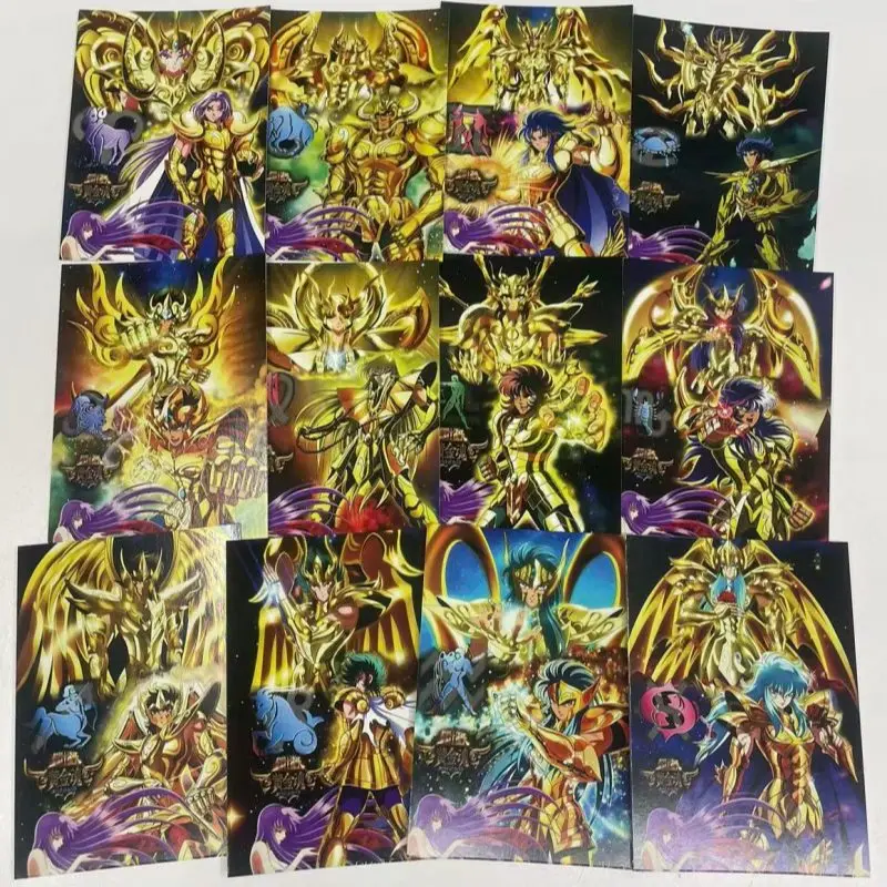 Saint Seiya Soul of Gold SOG A set of 12 Postcards Character Cards Gold Saint Knights of the Zodiac God Cloth Aiolia Dokho Shaka